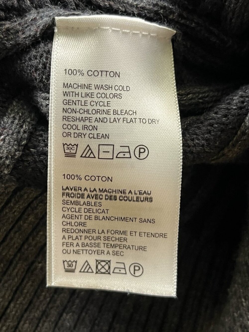 Tommy Bahama Sweater Gray 1/4 Zip Cable Knit 100% Cotton Mens XL Casual - Picture 7 of 9